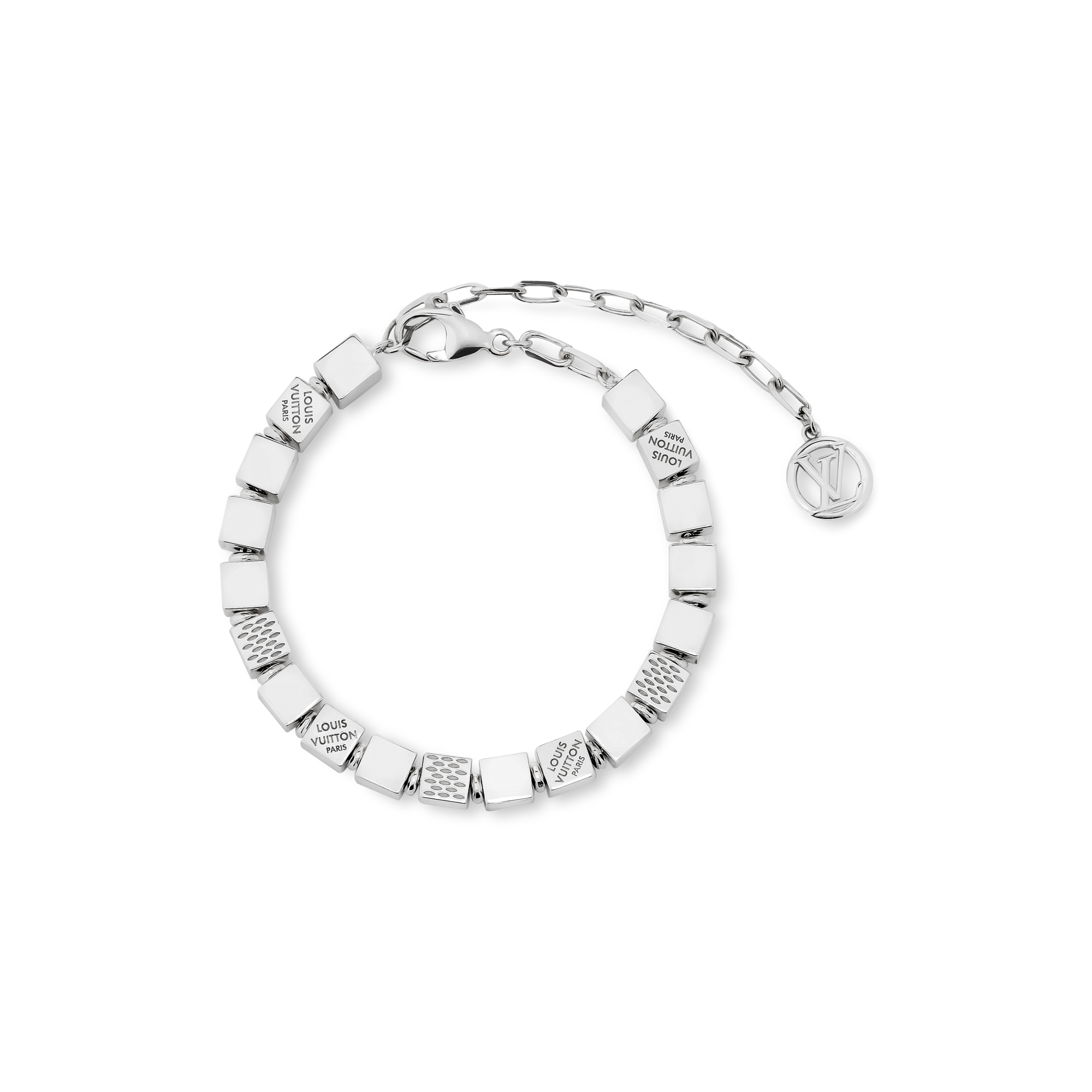 LV Cube Bracelet Silver S00 - Women - Fashion Jewelry | LOUIS